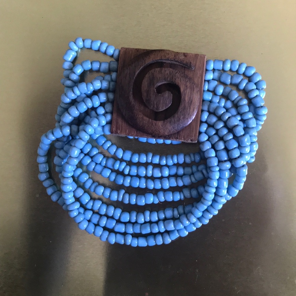 Multi strand beaded bracelet